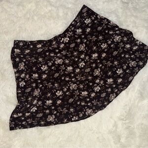 GAP Dark Floral A-Line Skirt